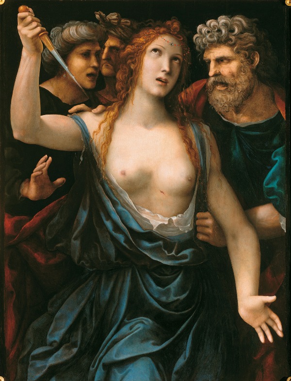 Il suicidio di Lucrezia - Giovanni Antonio Batti detto Sodoma (1515)